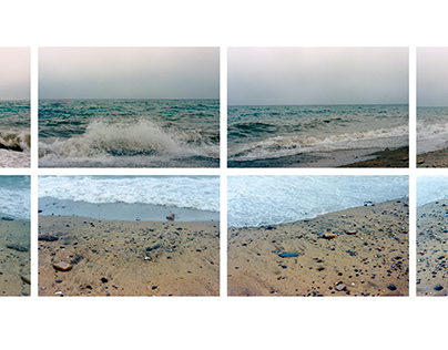 Grey day on Barceloneta beach - Barcelona 2000