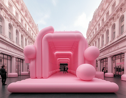 Inflatable structures in London