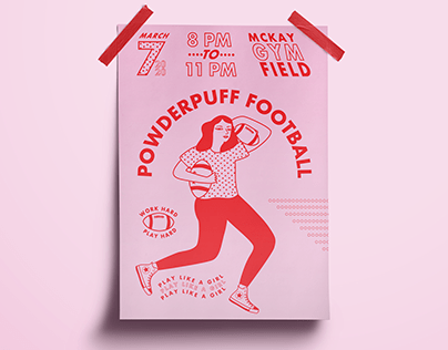 Powderpuff Football Poster