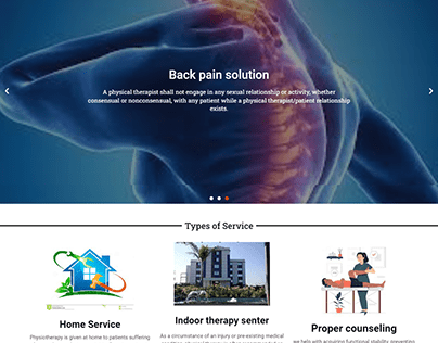 Physiotherapy website