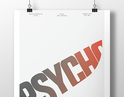 Alfred Hitchcock's Psycho Movie Poster