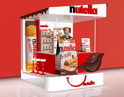 NUTELLA BOOTH 3D MODELING