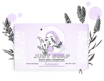 Creative Packaging Design for Soap Bar - JUST SOAP