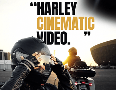 Cinematic video shouting of Harley ride Qatar
