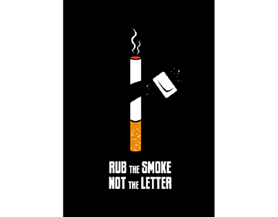 Poster design on anti-smoking