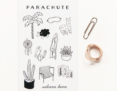 Parachute Home Custom Stickers