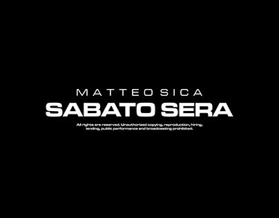 Sabato Sera. Official Artwork, 2019.