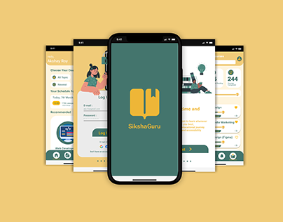 SikhshaGuru - An E-Learning UI App Design