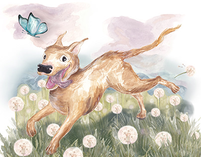 Cute Pups - Children's Book Illustration