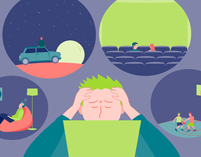 How to be mindful during dépression illustration