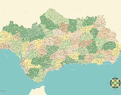 Mapa de Andalucía