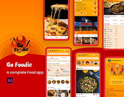 Go Foodie | Food app | UX UI Case study