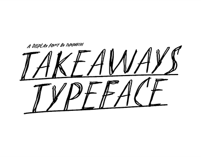 Takeaways Skinny handwritten font