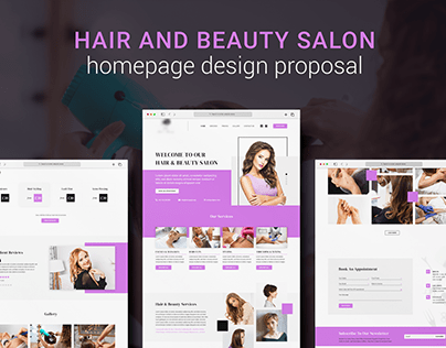 Hair & Beauty Salon - homepage design proposal