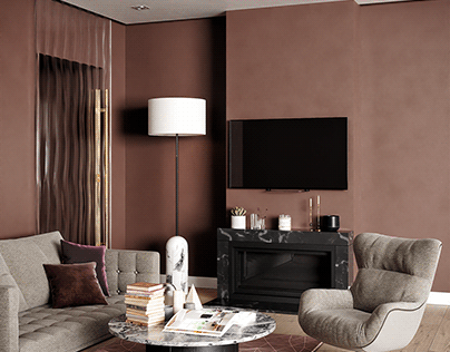 CGI - Living room design.