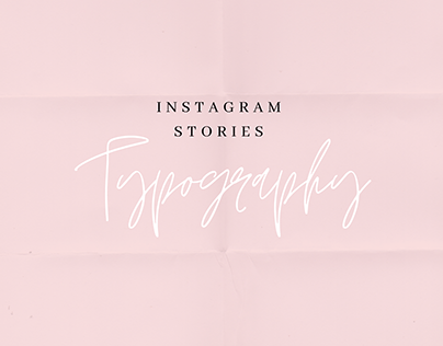 Instagram stories - Typography