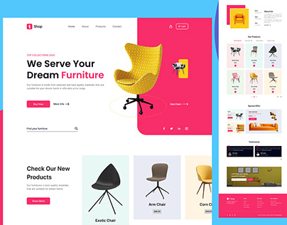 Furniture website design
