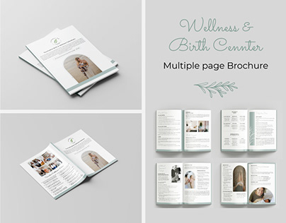 A4 Paper Minimal Brochure Design