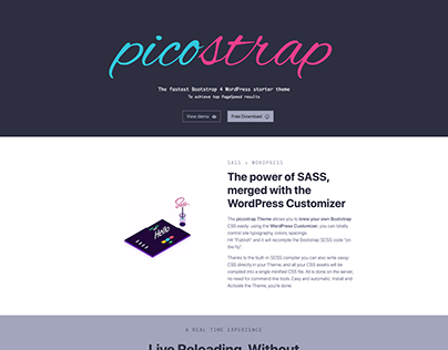 picostrap - Free Bootstrap 4 WordPress starter theme
