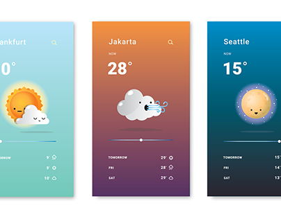 Motion Graphic Weather App