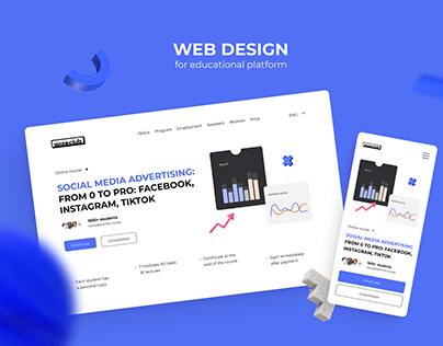 Web design for education platform