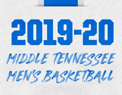 2019-20 Middle Tennessee Men's Basketball Graphics