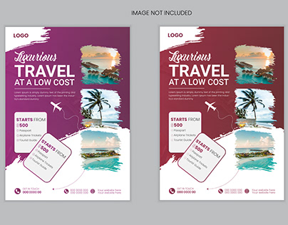 This is the modern travell flyer deisgn template