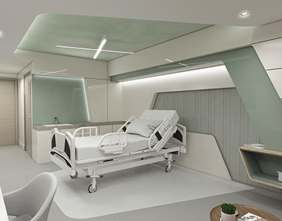 Single bed hospital room design