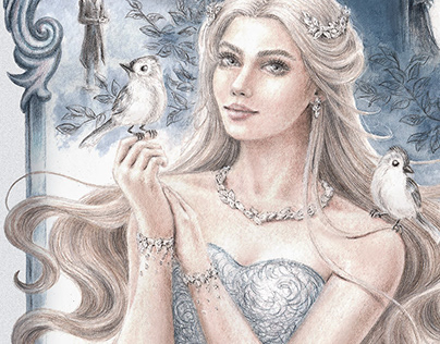 Cinderella [Book cover illustration]