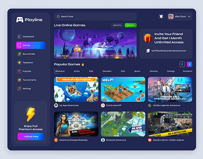 GamerRank: Esports Homepage and Dashboard by Koncepted on Dribbble