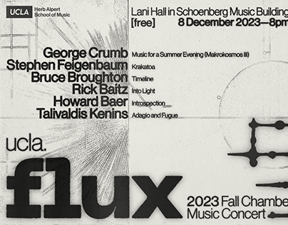 UCLA Flux Concert Poster