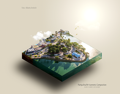Pampulha/BH Isometric Composition.