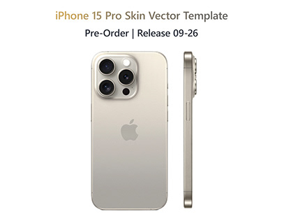 iPhone 15 Pro Template Vector 2023 by VecRas