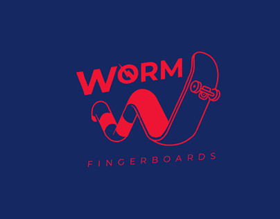 Worm, Fingerboards. Logotype Skate