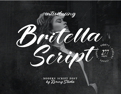 Britella Script - Modern Script Font