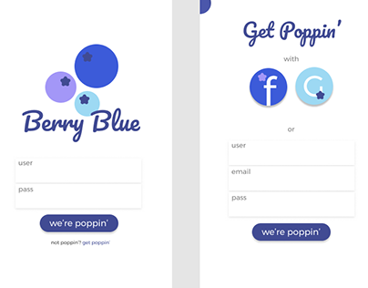 berry blue interface