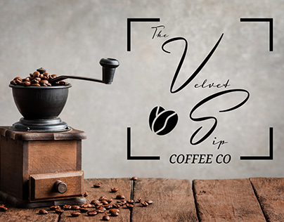 Project thumbnail - The Velvet Sip Coffee Co Logo
