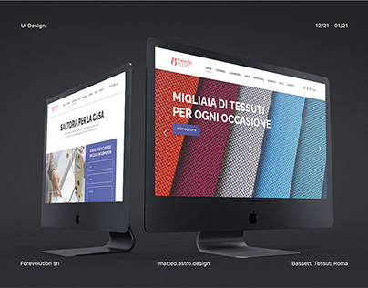 Bassetti Tessuti Roma - UI Design