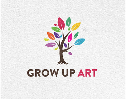 'Grow up Art' Logo Design
