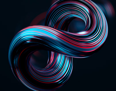 Abstract wallpaper from a simple torus | Blender 3D