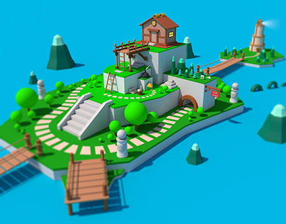 3D Island