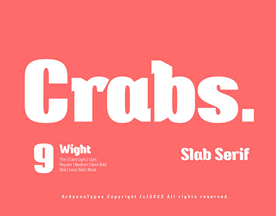 Crabs - Slab Serif