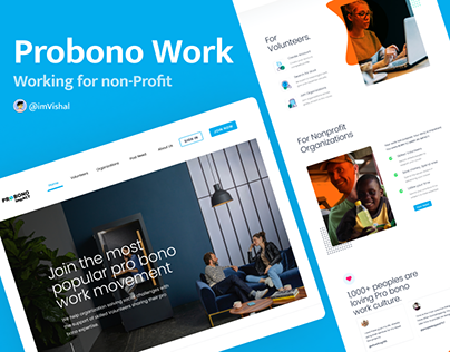 Probono Work - Landing Page