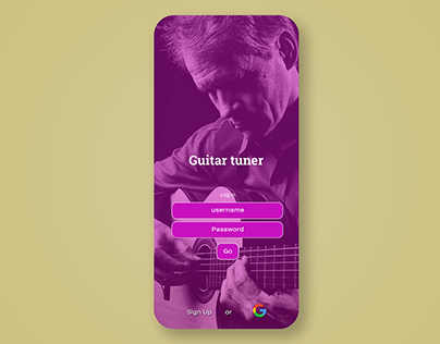 Guitar Tuner UI Design