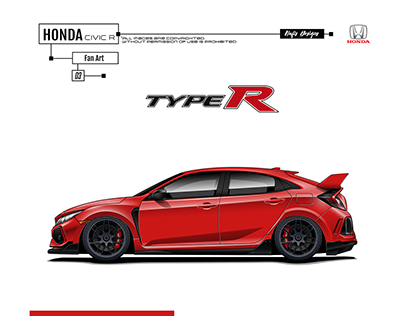 Honda Civic Type-R Illustration