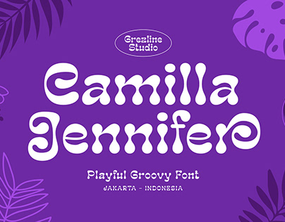Camilla Jennifer - Playful Groovy Font