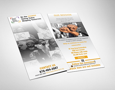 Black Male Voter Project Rack Card
