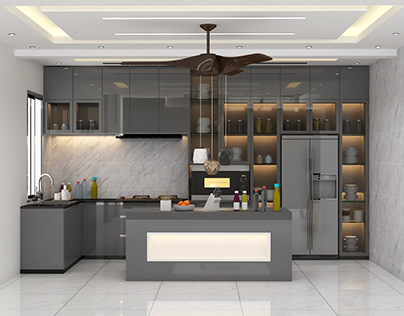 Open kitchen interior design