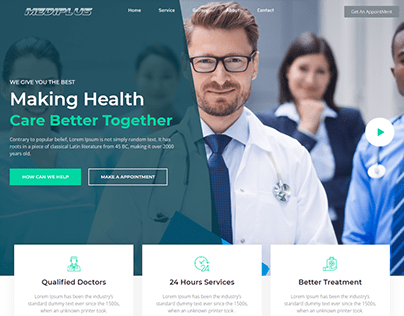 Health Care Medical Service WordPress Website