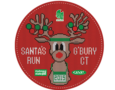 Santa's Run Plaque and Ornament 2015